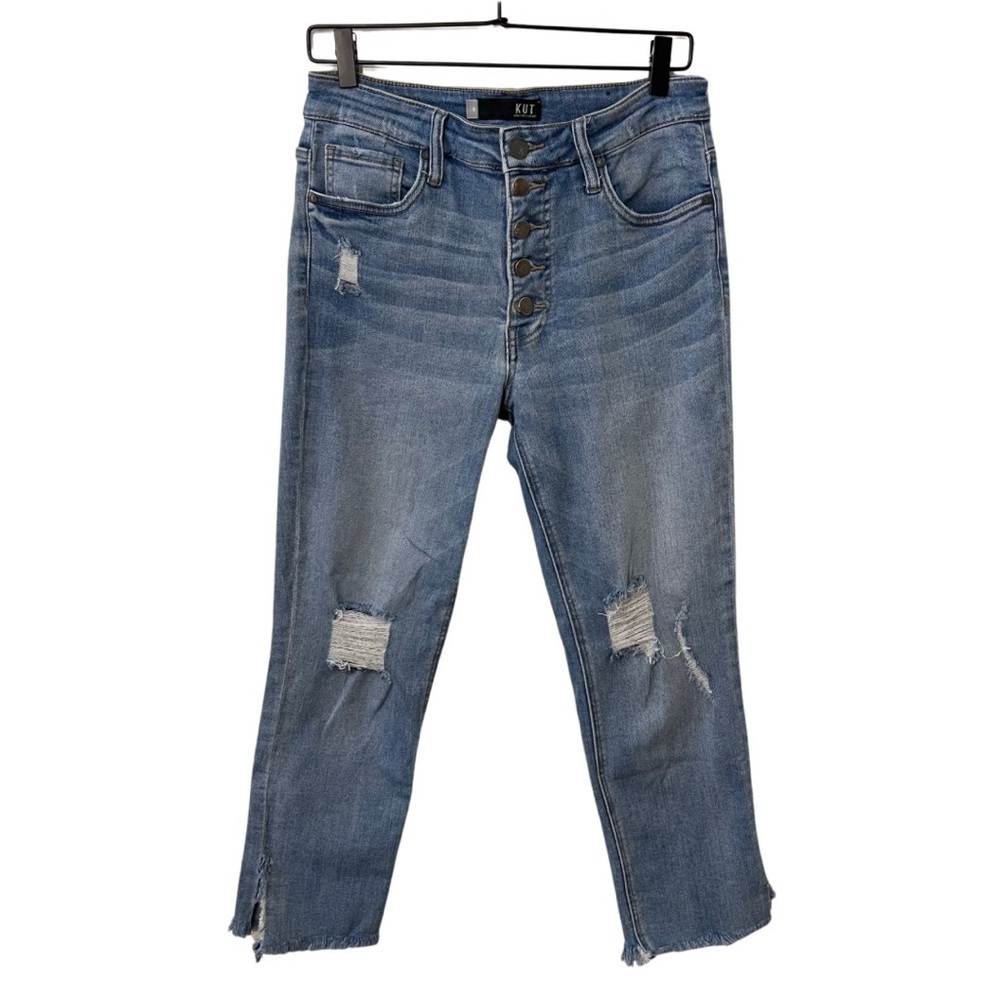 Kut From The Kloth Women’s Jeans Size 6 Button Fly Ankle High Rise Cropped
